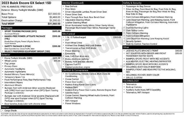 2023 Buick Encore GX Select FWD