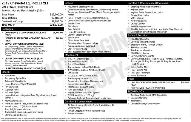 2019 Chevrolet Equinox LT