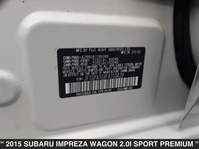 2015 Subaru Impreza 2.0i Sport Premium