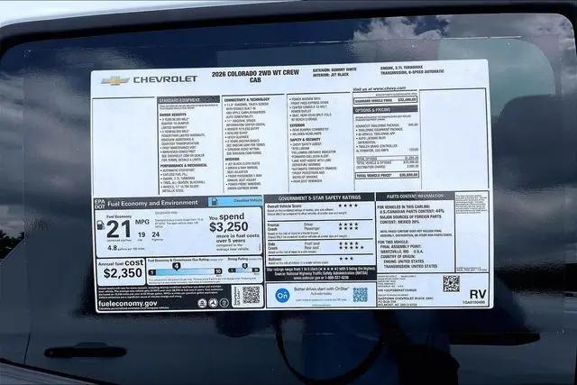 2026 Chevrolet Colorado WT, RWD