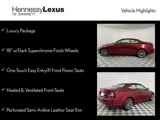 2014 Lexus IS 250C IS 250C