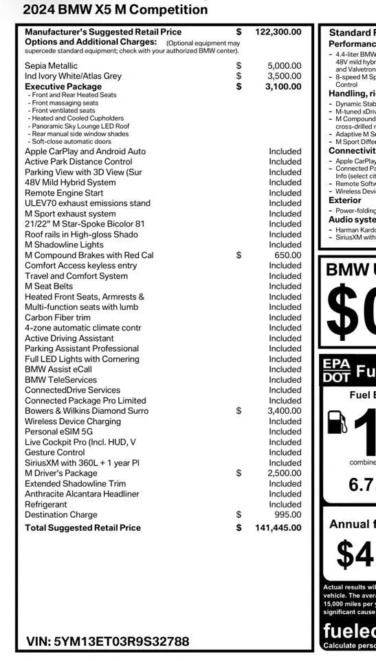 2024 BMW X5 M Competition