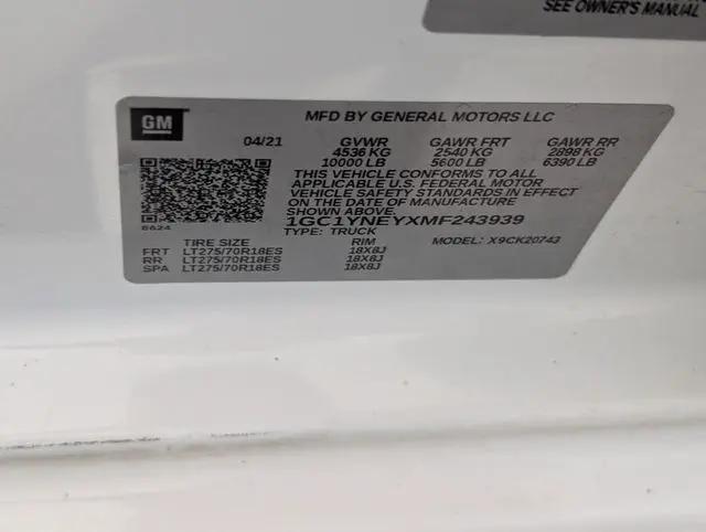 2021 Chevrolet Silverado 2500HD 4WD Crew Cab Standard Bed LT