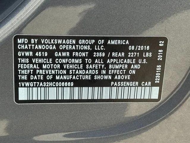 2017 Volkswagen Passat 1.8T SE
