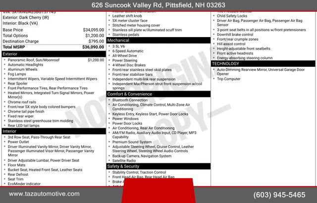 2011 Kia Sorento SX V6