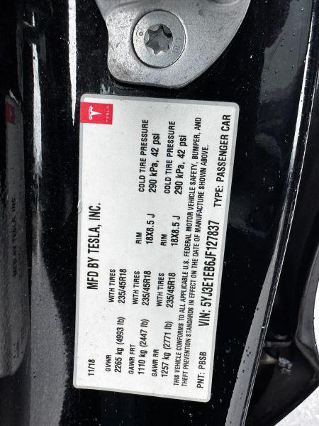 2018 Tesla Model 3 Long Range