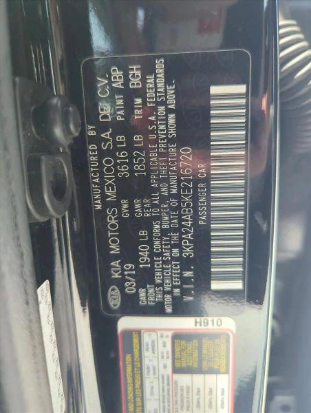2019 Kia Rio S