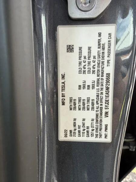 2022 Tesla Model 3 Rear-Wheel Drive