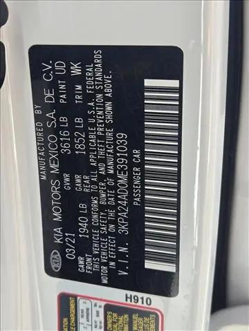 2021 Kia Rio S