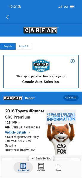 2016 Toyota 4Runner SR5 Premium