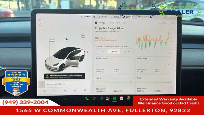 2021 Tesla Model 3 Standard Range Plus Rear-Wheel Drive