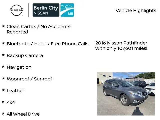 2016 Nissan Pathfinder SL