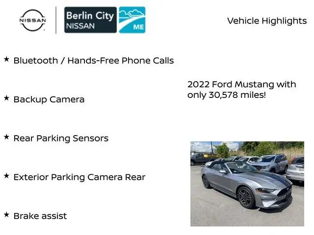 2022 Ford Mustang EcoBoost Premium Convertible