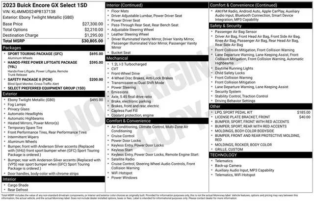 2023 Buick Encore GX Select FWD