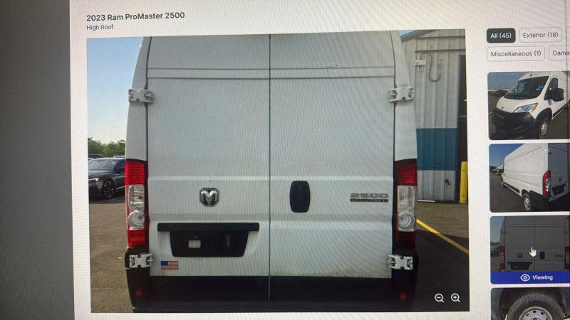 2023 Ram ProMaster 2500 Cargo Van High Roof 159" WB