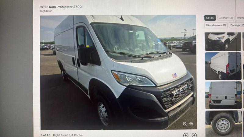 2023 Ram ProMaster 2500 Cargo Van High Roof 159" WB
