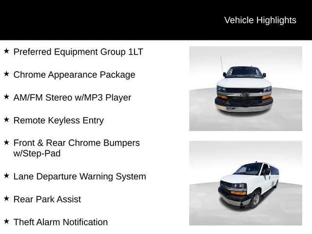 2025 Chevrolet Express Passenger RWD 3500 Extended Wheelbase LT