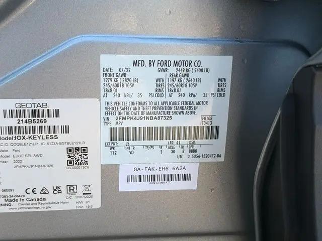 2022 Ford Edge SEL