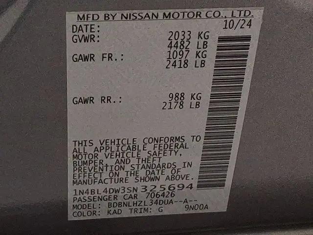 2025 Nissan Altima SV AWD