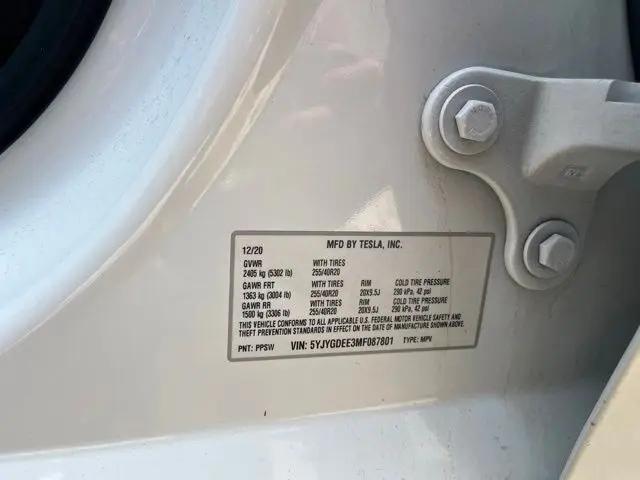 2021 Tesla Model Y Long Range Dual Motor All-Wheel Drive