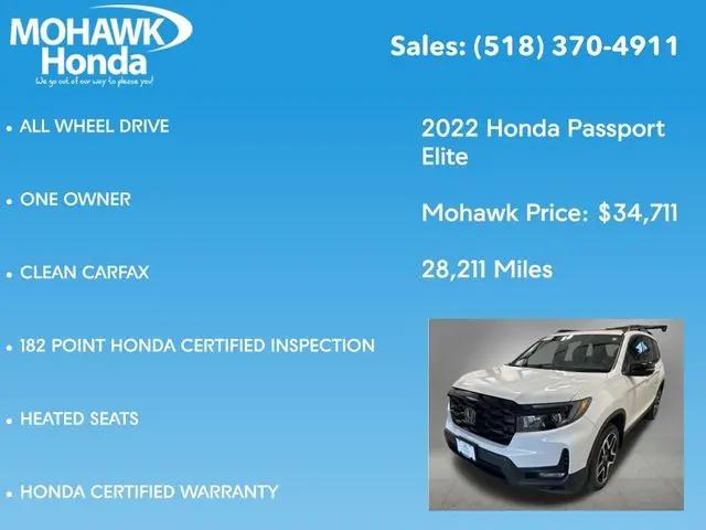 2022 Honda Passport AWD Elite