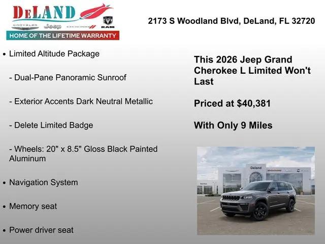 2026 Jeep Grand Cherokee L Limited 4x2