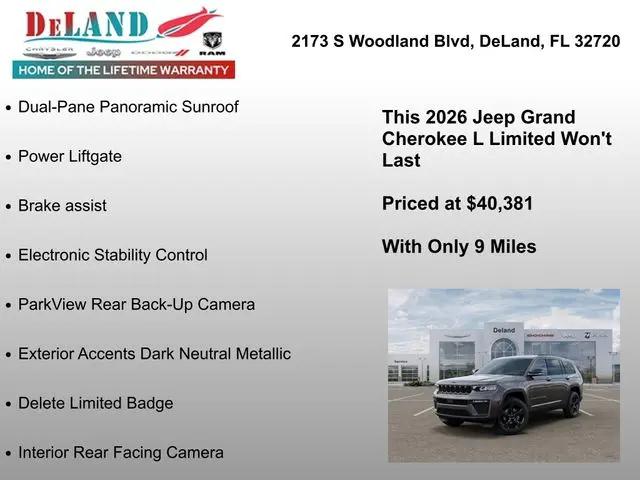 2026 Jeep Grand Cherokee L Limited 4x2
