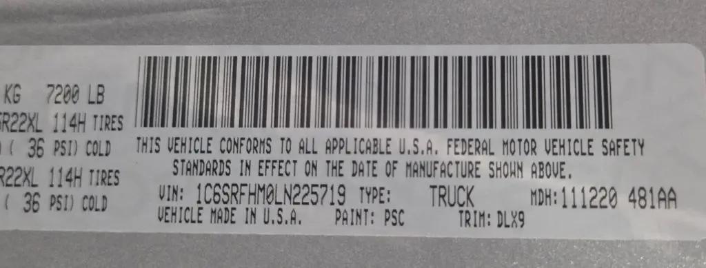 2020 Ram 1500 Limited Crew Cab 4x4 5'7" Box