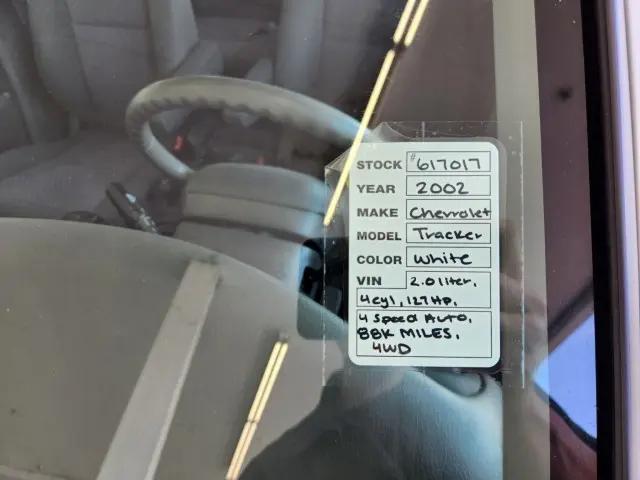 2002 Chevrolet Tracker Hard Top Base