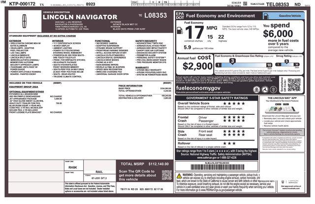 2026 Lincoln Navigator Reserve L
