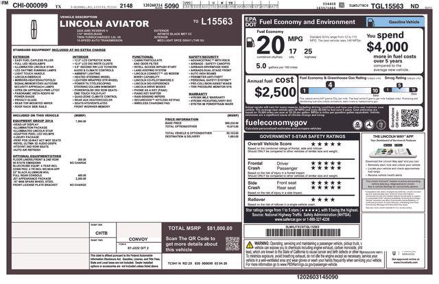 2026 Lincoln Aviator Reserve