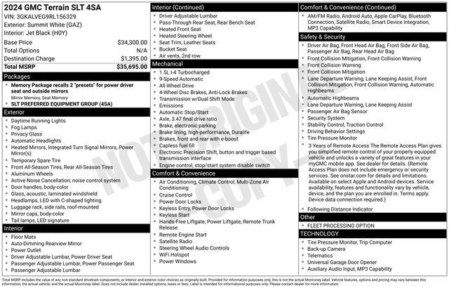 2024 GMC Terrain AWD SLT