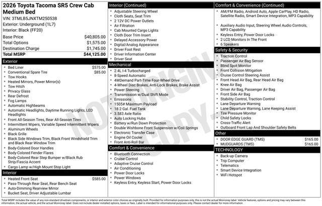 2026 Toyota Tacoma SR5 for sale in Joplin, MO