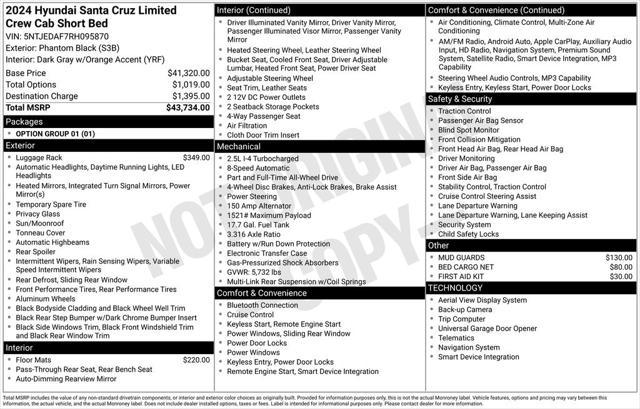 2024 Hyundai Santa Cruz Limited