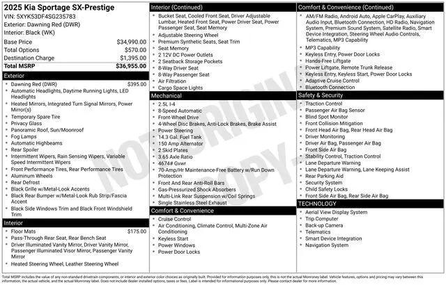 2025 Kia Sportage SX-Prestige for sale in Sherman, TX
