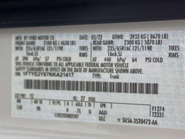 2022 Ford Transit Cargo Van Base