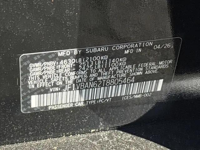 2026 Subaru WRX Limited