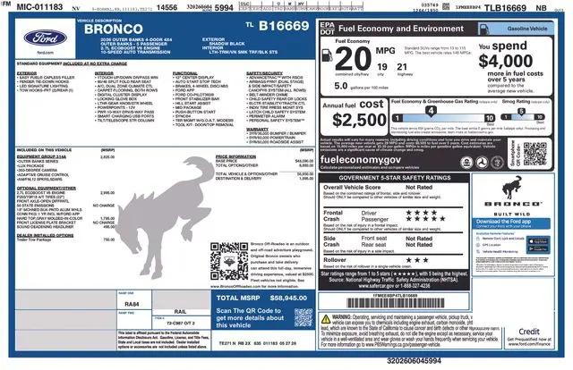2026 Ford Bronco Outer Banks