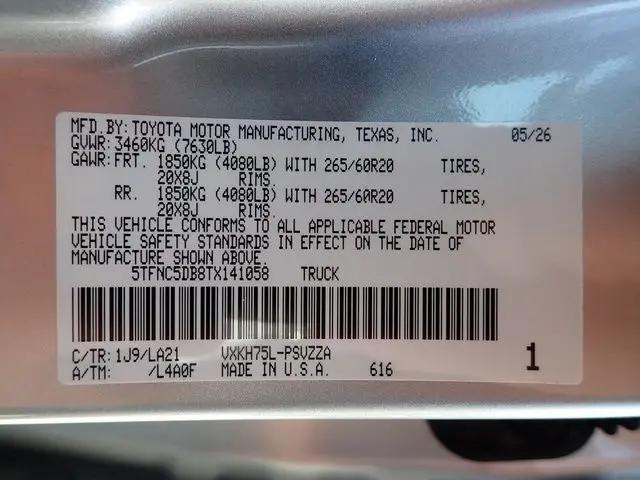 2026 Toyota Tundra Platinum Hybrid CrewMax 5.5' Bed