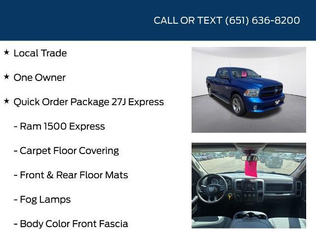 2017 Ram 1500 Express Quad Cab 4x4 6'4" Box