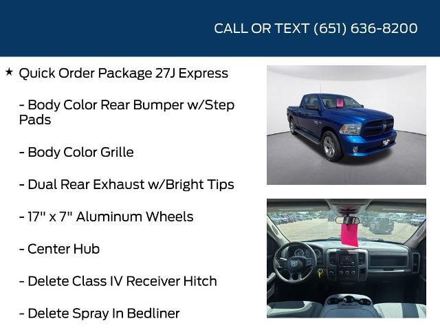 2017 Ram 1500 Express Quad Cab 4x4 6'4" Box