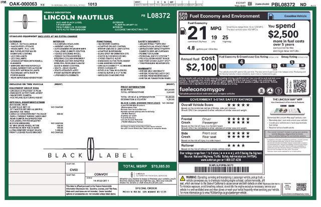 2023 Lincoln Nautilus Black Label