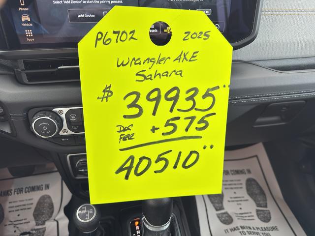 2025 Jeep Wrangler 4xe Sahara 4xe