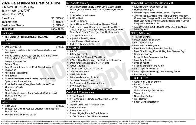 2024 Kia Telluride SX Prestige X-Line