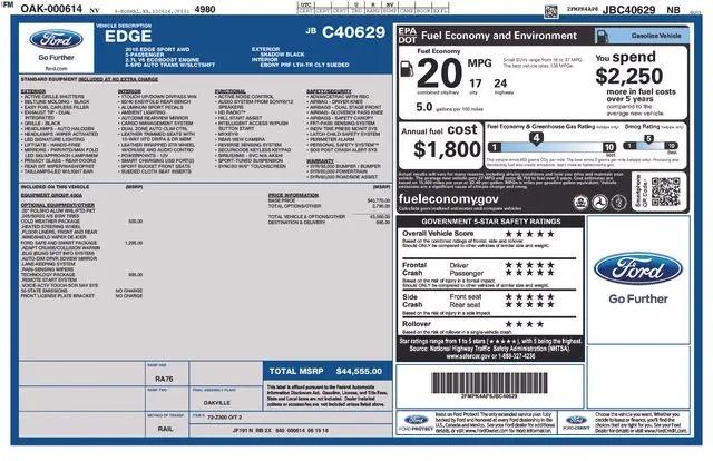 2018 Ford Edge Sport