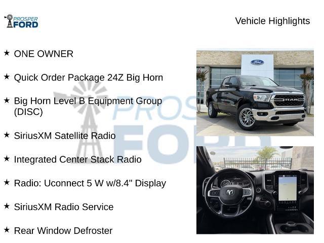 2022 Ram 1500 Big Horn Quad Cab 4x2 6'4" Box