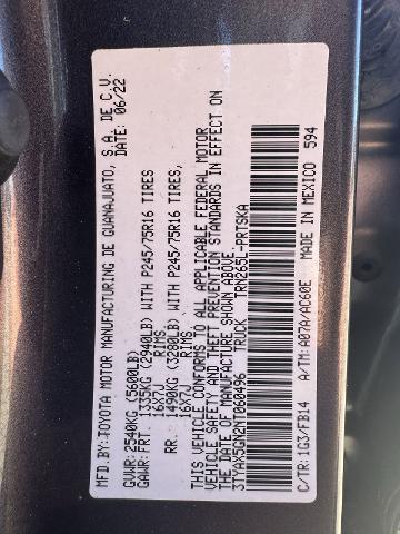 2022 Toyota Tacoma SR