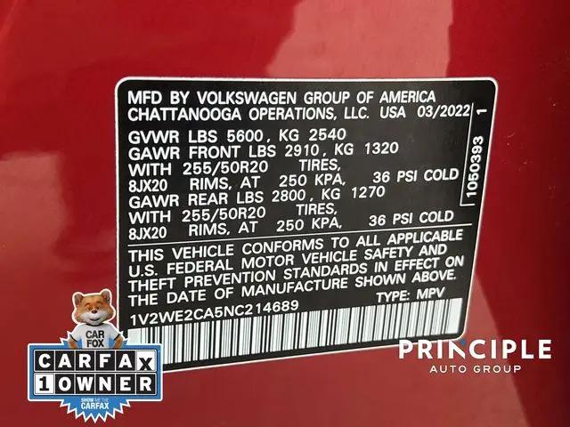 2022 Volkswagen Atlas Cross Sport 3.6L V6 SE w/Technology