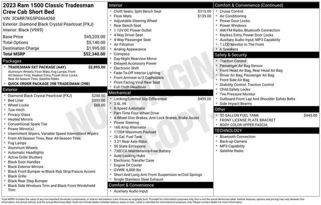 2023 Ram 1500 Classic Tradesman Crew Cab 4x4 5'7" Box