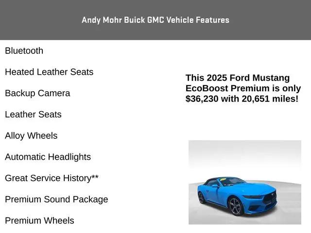 2025 Ford Mustang EcoBoost Premium Convertible